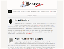 Tablet Screenshot of heatergeek.com